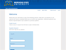 Tablet Screenshot of admission.moreheadstate.edu